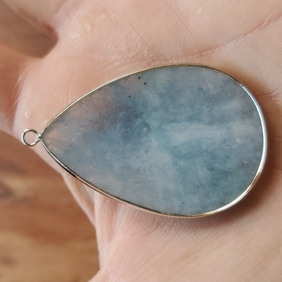 New 2pc Silver Wrapped Blue Kyanite Pendant Bundle. - Picture 5 of 15